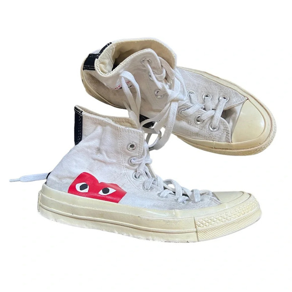 Comme Des Garçons Converse High Top Sneakers, size 6 - Picture 1 of 12